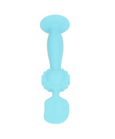Baby Diaper Cream Spatula with Suction Cup Silicone Applicator Brush for Babies Newborn Gentle Cream Application (Blue)