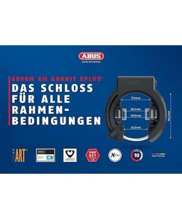 Buy ABUS 6950m Xplus Granit Frame Lock - Universal Bicycle Immobilizer for All Frame Sizes - Secure Your Bike Anywhere! - Buy Online on SooperMarket.com