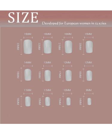 Sethexy Christmas French Short Square False Nails - 24Pcs Glossy Festive Press On Acrylic Stick On Nail Tips - Buy Online on SooperMarket.com