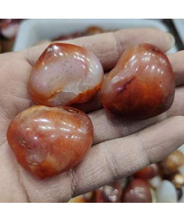 Natural Crystal Rough 3pcs Natural Heart-Shaped Colorful Red Carnelian Agate Flame Geode Stones - Buy Online on SooperMarket.com