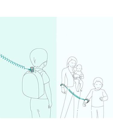 Reflective Toddler Safety Leash with Key Lock - Anti Lost Wrist Link for Kids | 8.2 feet - Buy Online on SooperMarket.com