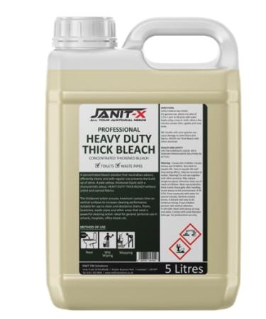 Janit-X Extra Thick Bleach 5 Litre (without pump 1 Bottle) without pump 5.00 l (Pack of 1)