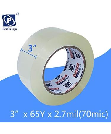 PERFECTAPE 3" Heavy Duty Packing Tape 6 Rolls Total 390Y Clear 2.7 mil 3 inch x 65 Yards Ultra Strong Refill for Packaging and Shipping 6-Pack - Buy Online on SooperMarket.com