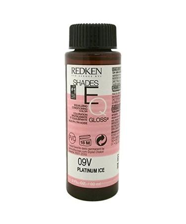 Redken Shades EQ 09V Platinum Ice Color Gloss for Women 2 Ounce by Redken