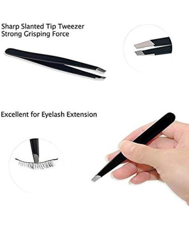 bC BimeTALliC Stainless Steel Tweezers - Slanted & Pointed Tips for Facial Ingrown Hairs Removal, Splinters, Blackhead Treatment - Buy Online on SooperMarket.com