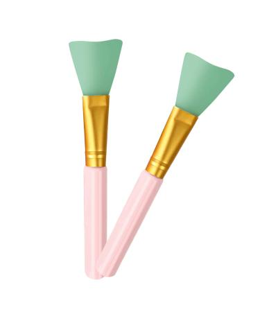 Face Mask Brush Set - 2 Silicone Makeup Applicators for Charcoal Mud and Clay Masks | Perfect for Skincare & Beauty - Buy Online on SooperMarket.com