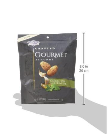 Blue Diamond Gourmet Almonds - Garlic Herb & Olive Oil 10oz (1 Pack) - Buy Online on SooperMarket.com