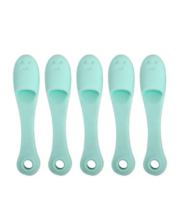 Silicone Nose Brush Face Scrubber Manual Blackhead Remover Exfoliator Finger Pad Nose Pore Wash Skin Care Beauty Tool 5PCS Manual Face Scrubber
