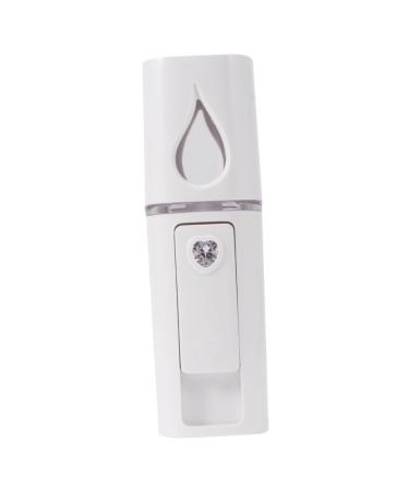 Mikinona 1pc Steamer Face Moisturizing Mini Humidifier Rechargeable Facial Sprayer Nano Facial Mister White