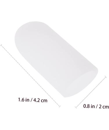 White Gel Toe Protectors - Pair of Eversion Shoe Caps for Blisters & Foot Protection - Buy Online on SooperMarket.com