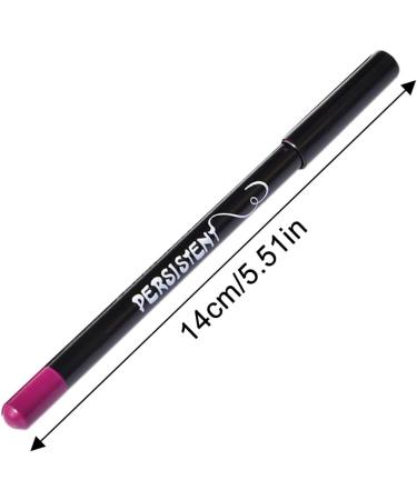 Lip Gloss Make Up Liner Pencil Natural Lip Makeup 12 Different Colors Waterproof and Long Lasting Lip Liner Pencil Set Pearl Eyeliner Kit Metalic Eyeliner Liquid Eyeliner Set for Girls Woman - Buy Online on SooperMarket.com