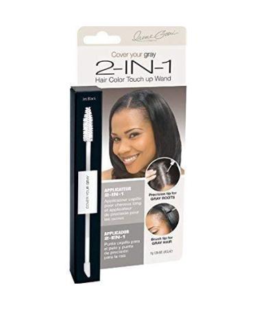 Cover Your Gray 2in1 Mascara Wand and Sponge Tip Applicator - Jet Black