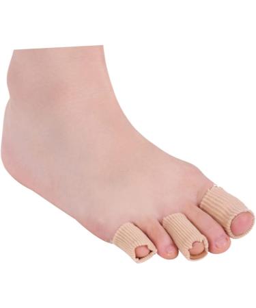Healifty 4 Pcs Toe Cover Elastic Wrap Bandages - Beige Nylon Toe Protectors for Comfort and Protection - Buy Online on SooperMarket.com