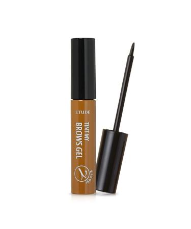 ETUDE Tint My Brow Gel Tint #2 Light Brown (21AD) | Drawing Eye Brow Color Tint | Long lasting Eyebrow Instant Coverage Mascara | Waterproof Eye Brow Make up | K Beauty