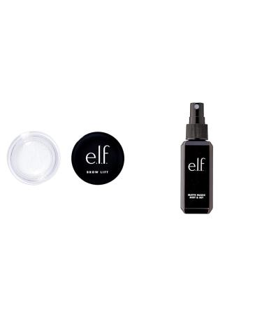e.l.f. Brow Lift Clear Eyebrow Gel + Matte Magic Mist & Set (Small) All Day Makeup Setting Spray Shaping Wax+ Mist & Set - Small 2.02 Fl Oz