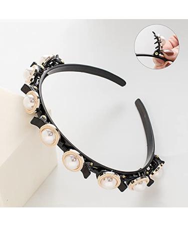 Double Bangs Pearl Headband Clips for Women - 2pcs Fashion Hair Accessories - Buy Online on SooperMarket.com