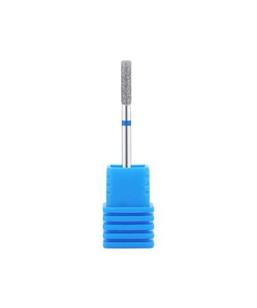 NMKL38 Diamond Bit Small Barrel Shape Electric Nail Drill File Cuticle Cleaner Tool for Rotary Nail Drill Machine Manicure Pedicure Polishing Kit (Medium 2.5)