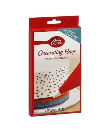 Betty Crocker Decorating Bags Disposable 2 Inches 12 Count