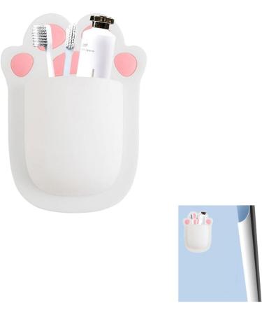 Buy Lemon Silicone Bathroom Storage Holder with Suction Cup - Organizer for Toothbrush Razor and Comb - White - Buy Online on SooperMarket.com