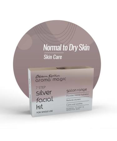 Aroma Magic Silver Facial Kit - 7 Steps Hydrating & Soothing Skincare Set for Dry & Sensitive Skin | Single Use | Radiant Glow - Buy Online on SooperMarket.com