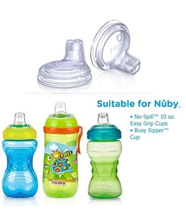 Nuby Sippy Gripper Cup Replacement Spouts - 6 Count 6 Count (Pack of 1) - Buy Online on SooperMarket.com