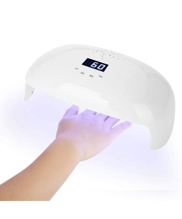 78W UV LED lamp for gel nails nail lamp with automatic sensor and fan dual light nail dryer for home and salons Eu