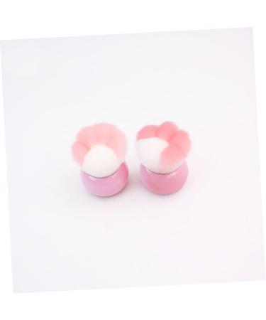 Angoily Portable Makeup Blush Brush - Professional Travel Brush for Women | Soft Pink Fur Foundation Tool - Buy Online on SooperMarket.com