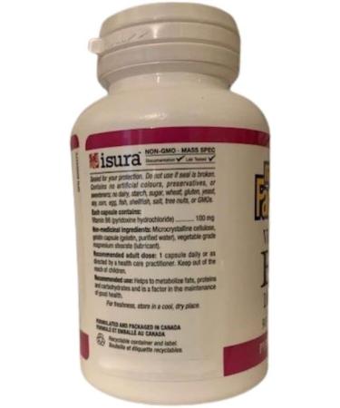 Natural Factors B6 100 mg 90 Caps - Buy Online on SooperMarket.com