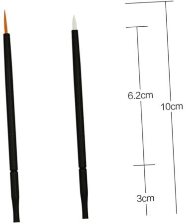 FOYTOKI 100pcs Eyeliner Eyeshadow Liner Brush Makeup Lip Gloss White Eye Liner Makeupset Eye Gel 15cmX10cm Orange - Buy Online on SooperMarket.com
