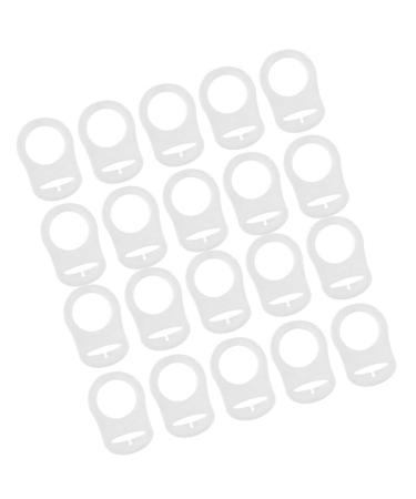 Tiuimk Transparent Silicone Pacifier Ring | Prevents Pacifier from Falling | Safe & Stylish Design for Babies - Buy Online on SooperMarket.com