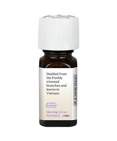 Aura Cacia Organic Cajeput Essential Oil - 0.25 fl. oz. | Pure & Purity Tested - Buy Online on SooperMarket.com