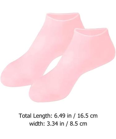 Minkissy 3 Pairs Gel Socks Gel Boat Socks Gel Care Socks Moisturizing Cushion Socks High Heel Socks Cracked Anti-crack Socks Moisturizing Heel Heels Sebs Women's Socks Elastic Man 16.5x8.5cm - Buy Online on SooperMarket.com