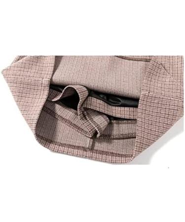 Wool Plaid Mini Skirt for Young Women | Casual A-Line Fashion | Autumn & Winter Gray Short Skirt - Buy Online on SooperMarket.com