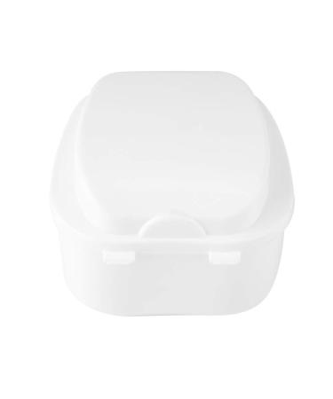 Denture Case - Portable Storage Box for False Teeth (White) | Secure & Lightweight - Ideal for Travel - Buy Online on SooperMarket.com