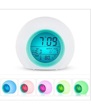 Xingdianfu LED Alarm Clock for Kids | Digital Light Alarm & Mood Lamp | 7 Colors Bedside Clock - Shop Internationally - Buy Online on SooperMarket.com