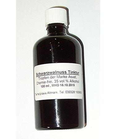 Asvet 100ml Black Walnut Tincture Black Walnut Extract according to Dr. Hulda Clark