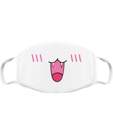 QZQ HOME Unisex Cute Anime Mouth Mask - White Kawaii Anti Dust Face Cover - Buy Online on SooperMarket.com