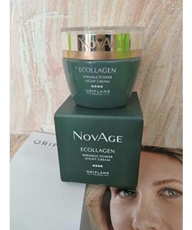 Oriflame Sweden Wrinkle Powder Cream 50ml - Rapid Anti-Aging Face Cream for Regeneration & Hydration | Novage Ecollagen - Buy Online on SooperMarket.com