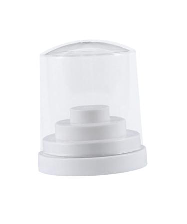 Healeved 1pc 48 Nail Bit Organizer Nail Bit Holder Stand Teeth Gems Kit Nail Drill Bits Holder Display Storage Container Nail Bit Stand Nail Display Stand White Manicure Grinding Head Size 1 White