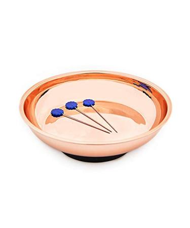 Hemline Magnetic Pin Dish 10cm - Rose Gold
