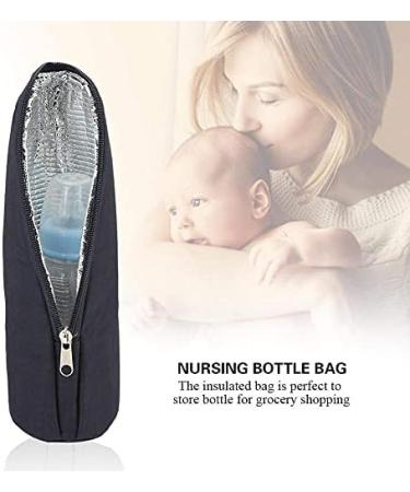 FTVOGUE Insulated Bottle Holder & Warmer Bag for Baby Feeding | Thermal Carrier for Water Bottles | Stroller Hanging | 3.15 x 3.15 x 9.45inch - Buy Online on SooperMarket.com