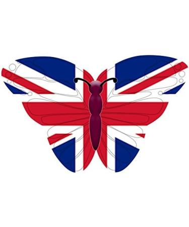 24 Edible Pre-Cut Wafer Butterfly Cake Toppers: Union Jack - Buy Online on SooperMarket.com