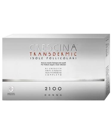 LABO CRESCINA TRANSDERMIC ISOLE FOLLICOLARI TRANSPARENT COMPLETE RI-CRESCITA + ANTI-CADUTA 2100 Care Women 20+20 Viale
