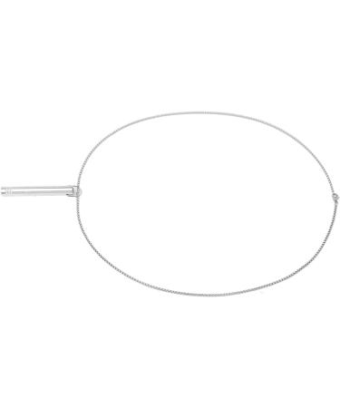 Stress Relief Mindful Necklace Increase Lung Volume Reduce Anxiety Mindful Breathing Necklace Skin Friendly for Men for Daily Wear (Steel Color) - Buy Online on SooperMarket.com