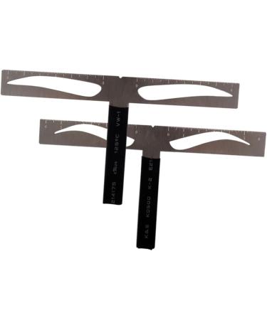 eyebrow drawing tool brow stencils three-point eyebrow ruler eyebrow ruler stencil suite With box - Buy Online on SooperMarket.com