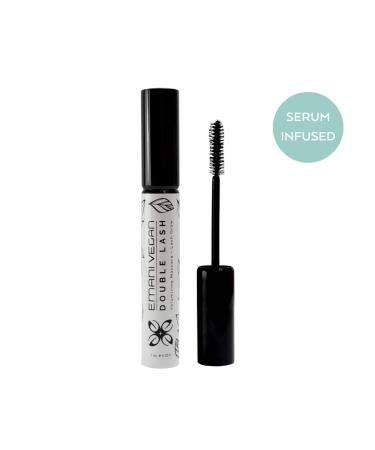 Emani Double Lash Organic Volumizing Mascara + Growth Serum - Smudge-Free & Vegan Formula for Sensitive Eyes - Paraben-Free & Cruelty-Free - 0.23 Fl Oz Granite - Buy Online on SooperMarket.com