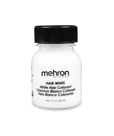 Mehron Makeup Hair White with Brush (1 oz)