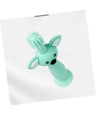 Kisangel Soft Bristle Toddler Toothbrush | Animal Teether Baby Toy Brush | Green Silicone Infant Toothbrush - Buy Online on SooperMarket.com
