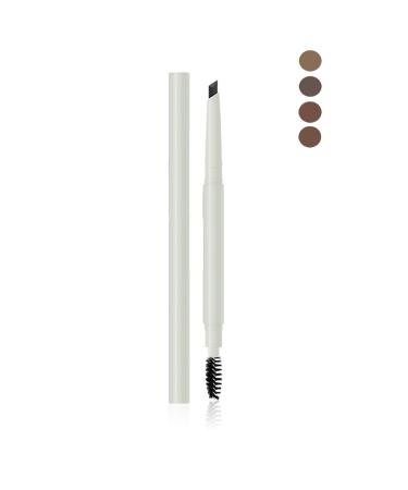 Whalrace Eyebrow Pen  Retractable Eyebrow Pencil with Brush  Angled Tip Brow Pencil  Long-Lasting Waterproof Eyebrow Pencil  Natural Eye Makeup Pencil  Eyebrow Pencil Dark Gray