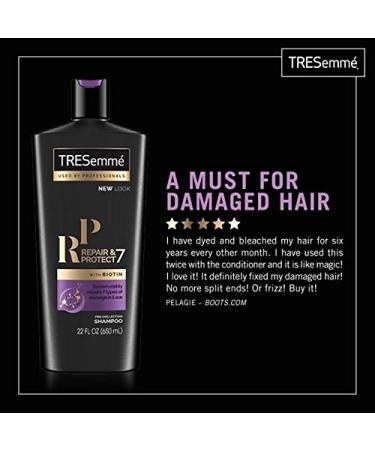 TRESemme Shampoo and Conditioner Set Repair & Protect 7 with Biotin - Visibly Repairs Styling Damage & Strengthens Hair - 22 Fl Oz Each | International Shipping Available - Buy Online on SooperMarket.com